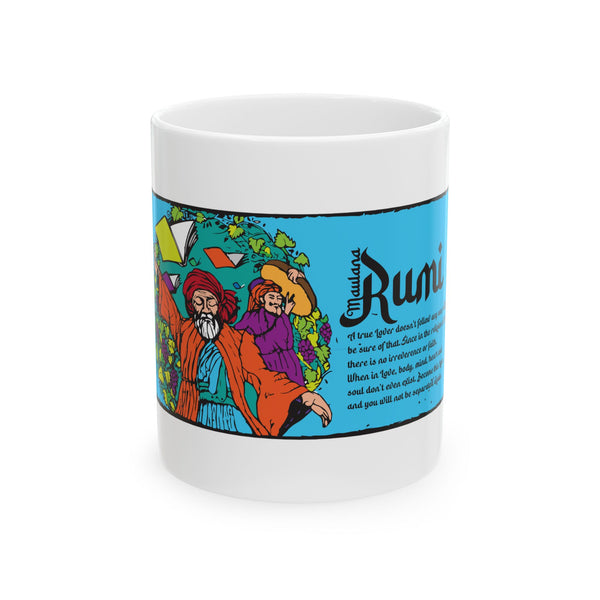 Rumi Ceramic Mug, (11oz, 15oz)